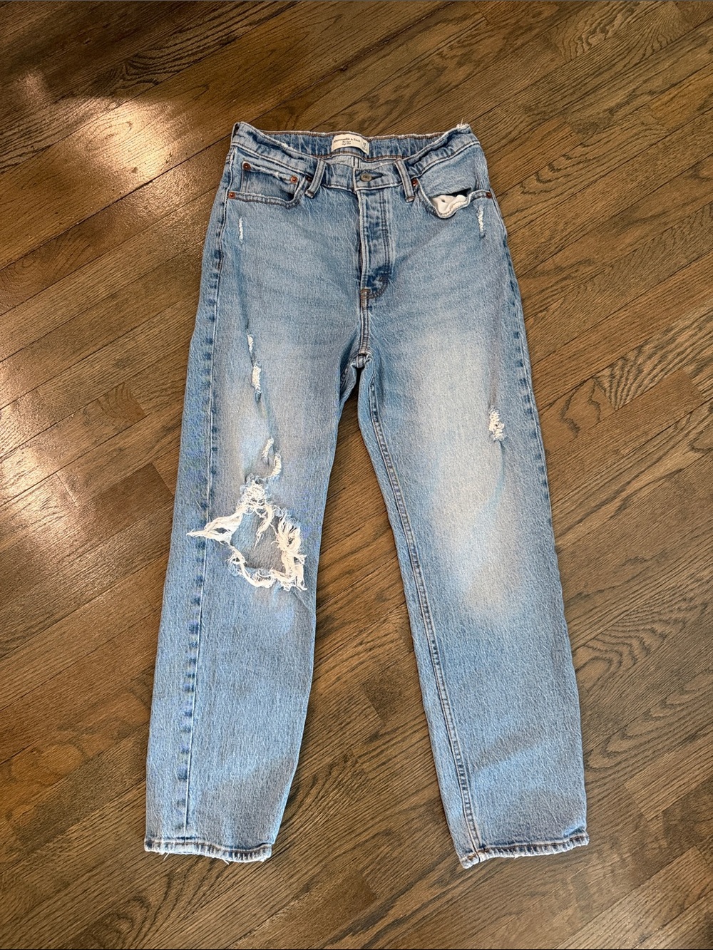 Abercrombie the Dad High Rise Jeans size 28 (6) short